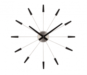 Nextime :: Zegar Ścienny Plug Inn ø58cm czarny