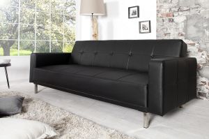 Sofa rozkładana Monako 215cm - czarny - wzór 3