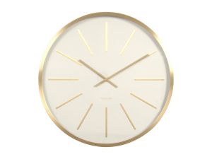 Karlsson :: Zegar ścienny Maxiemus Brass Station White