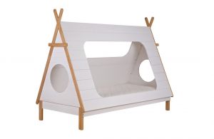 WOOOD :: Łóżko w kształcie namiotu TIPI