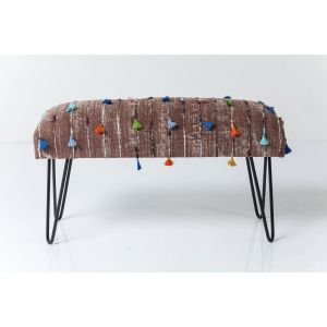 KARE Design :: Ławka Izzy Tassel 80 cm wielokolorowa