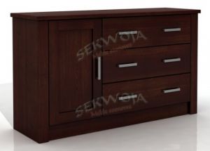 Komoda sosnowa 1D/3S XL Fado