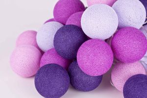 Cotton Ball Lights :: Violets 50 kul - 50 kul