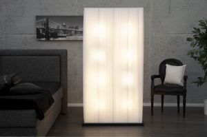 Lampa stojąca Lianne Screen 170cm biała