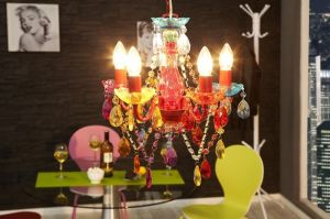 Lampa wisząca Wioletta - kolorowa