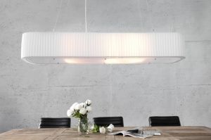 Lampa wisząca Lobbe 100 cm biała