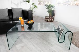 Stół kawowy Transparent 125 cm - trapez 110cm