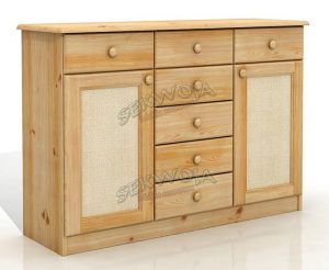 Komoda sosnowa Rattan 7/2