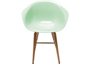 KARE Design :: Krzesło z podłokietnikami Forum Wood - miętowe - miętowy