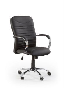 Czarny fotel gabinetowy Fernando