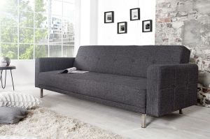 Sofa rozkładana Monako 215cm - antracyt - wzór 2
