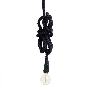 HK Living :: Lampa ROPE Czarna