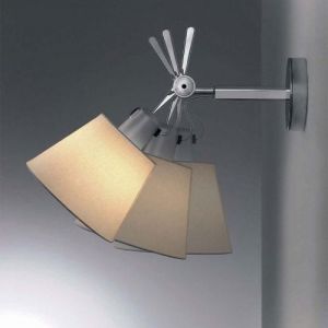 Artemide :: Tolomeo parete diffusore 18 pergamin - beżowy klosz, srebre ramię || Artemide :: Tolomeo