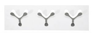 KARE Design :: Wieszak Spoon biały Tre - Potrójny biały || biały || Silver