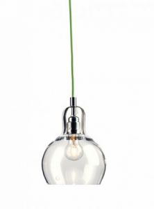 KASPA :: Lampa wisząca Longis I - zielony przewód - zielony przewód