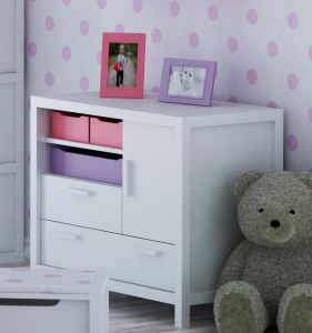 Komoda dziecięca z litego drewna Easy