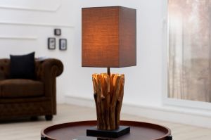 Lampa stołowa Euforia- drewno ciemne
