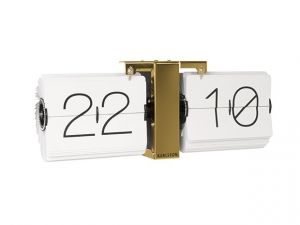 Karlsson :: Zegar ścienny Flip Clock złoty - złoty