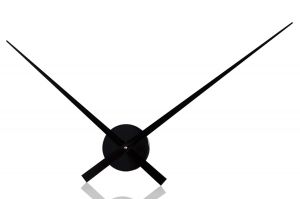 Zegar Little Big Time Alu 80cm czarny - czarny