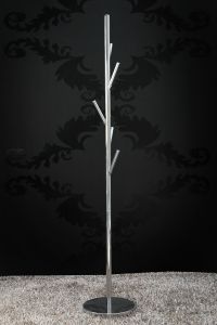 Wieszak stojący Tree chromowy - srebrny