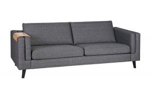 WOOOD :: Sofa LOUIS 2,5 - osobowa szary melanż