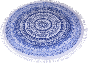Ręcznik India 150 cm- niebieski