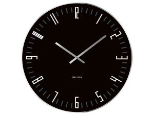 Karlsson :: Zegar ścienny XL Slim Index Black