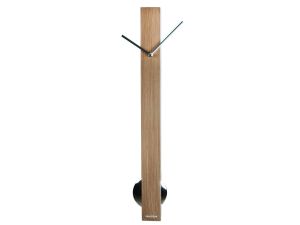 Karlsson :: Zegar ścienny Pendulum Tube - jasny brąz, srebrne elementy