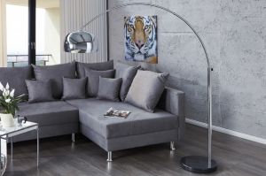 Lampa podłogowa Murano 170-205cm (srebrna) - Srebrna || Srebrna 170-205cm