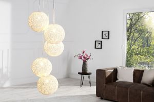 Lampa wisząca Cocon 5 biała