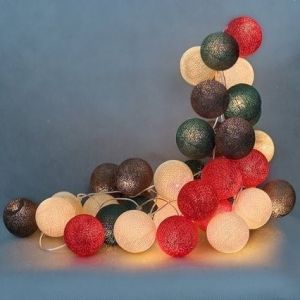 Cotton Ball Lights :: green&red 50 kul - 50 kul