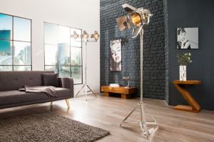 Lampa podłogowa Film 170 cm srebrna