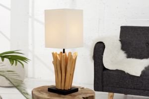 Lampa stołowa Euforia- drewno