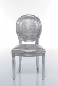 KARE Design :: Krzesło Louis Croco Antique srebrne - Antique (srebrny)