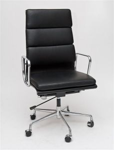 Fotel biurowy CH2191T skóra chrom