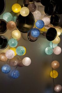 Cotton Ball Lights :: Sunny Turquoise 35 kul - 35 kul