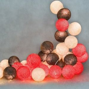 Cotton Ball Lights :: Warm Red 50 kul - 50 kul
