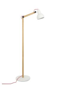 Zuiver :: Lampa podłogowa STUDY biała - biały