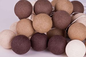 Cotton Ball Lights :: Taupe 20 kul - 20 kul