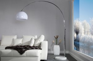 Lampa podłogowa Murano 175-205cm (biała) - biała || biała 175-205cm