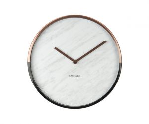 Karlsson :: Zegar ścienny Marble Delight biały