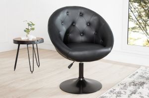 Fotel Barbershop 85-100 cm czarny
