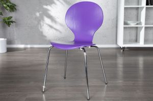 Krzesło Shape purpurowe - fioletowy