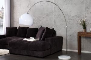 Lampa podłogowa Murano ściemnialna 185-205cm (biała) - biała ściemnialna (185-205)