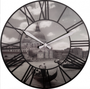 Nextime :: Zegar Ścienny Venice ø 39 cm Szary