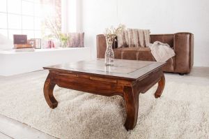 Stolik kawowy Opio Monsone 80 cm mahoń
