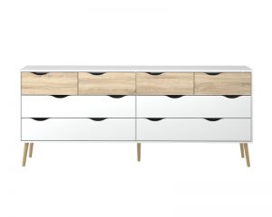 Komoda Oslo 4+4S w stylu skandynawskim