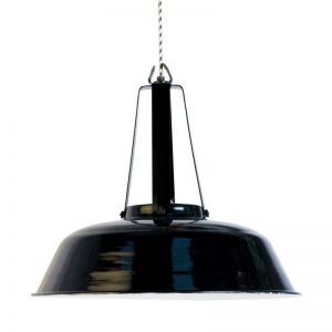 HK Living :: Przemysłowa lampa Workshop czarna, rozmiar L - czarna L || czarny matowy