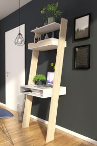 Biurko z półką Oslo w stylu skandynawskim