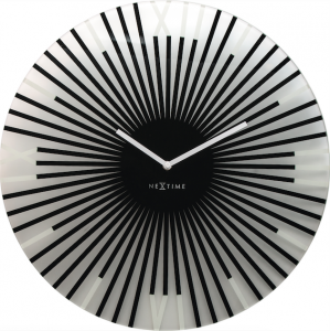 Nextime :: Zegar Ścienny Sticks ø 43 cm Czarny